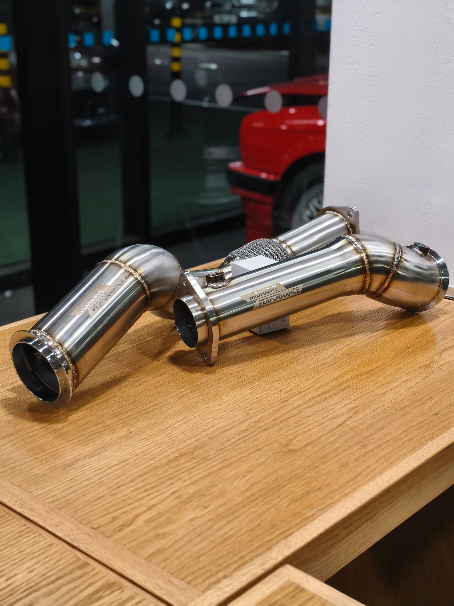 Midnight Performance™ BMW M2 / M3 / M4 (G80 G81 G82 G83 G87) S58 Stainless Steel Decat Downpipes