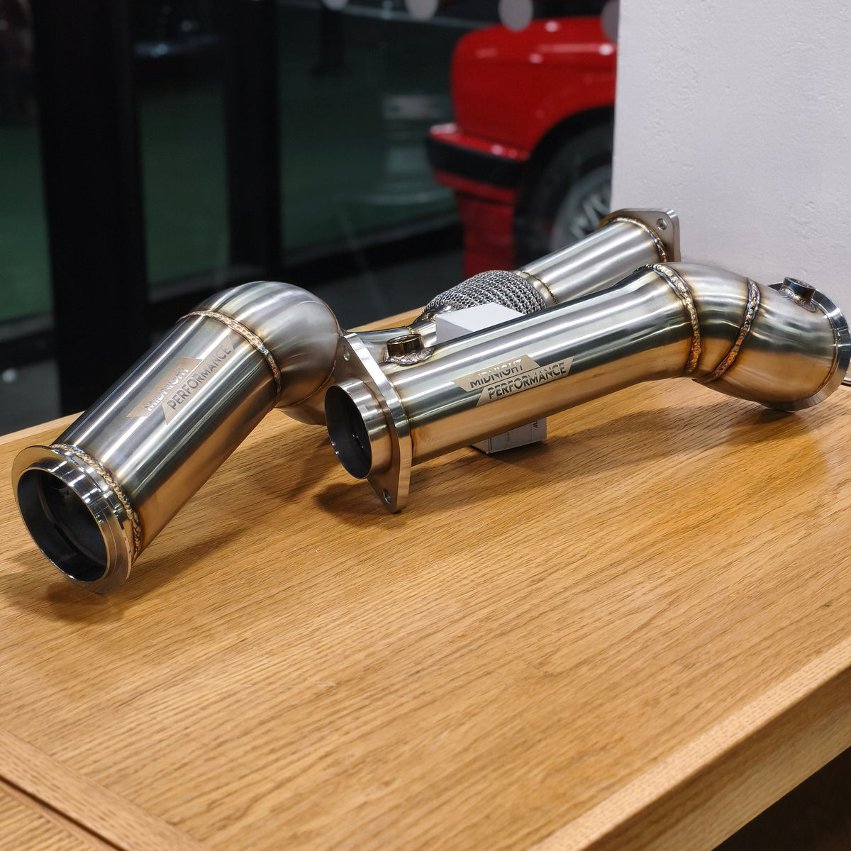 BMW S58 Decat Downpipes | M2 / M3 / M4 (G80 G81 G82 G83 G87) – T304 Stainless | Midnight Performance