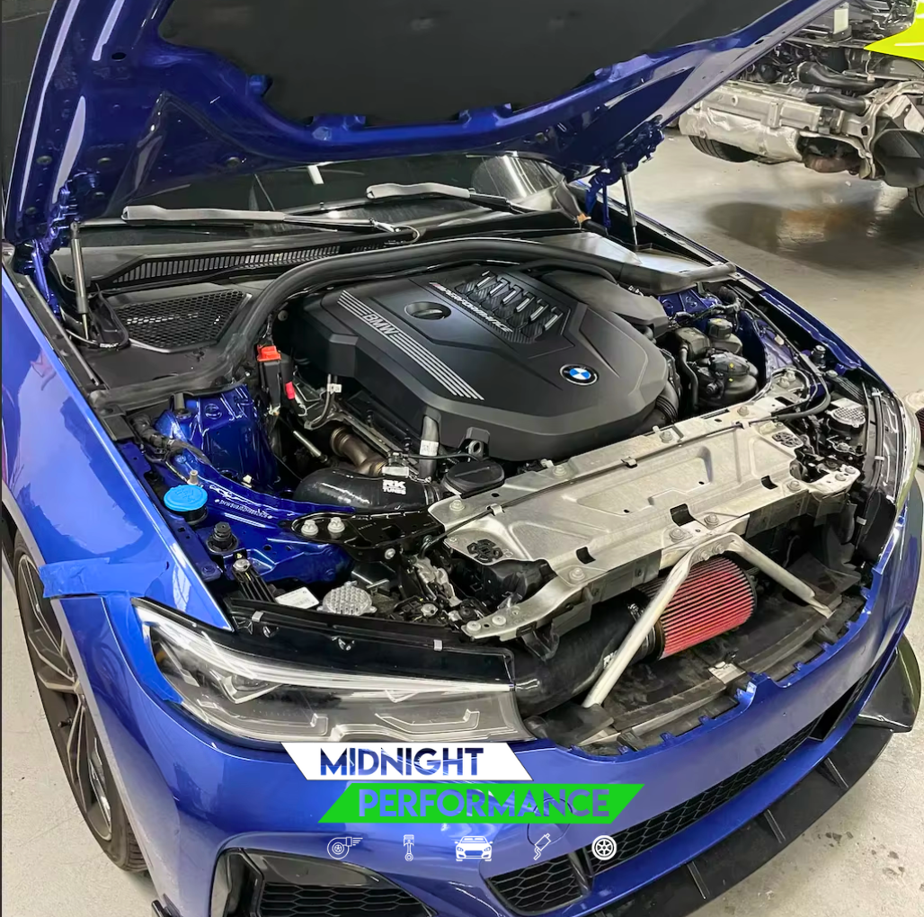 BMW B58 Front Mount Cold Air Intake System | Silicone Induction Kit for G2X M340i & M440i/ G30 540i | High-Flow Air Filter