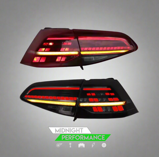 VW Golf Mk7 & Mk7.5 LED Taillights – Dynamic Sequential Indicators | OEM Style Rear Light Upgrade (2013–2020)