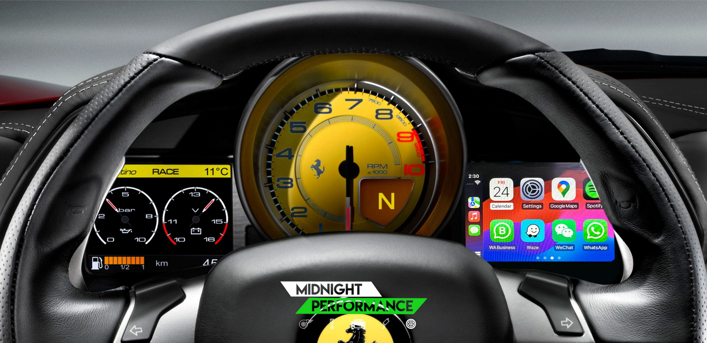 Ferrari 458 Android Auto upgrade