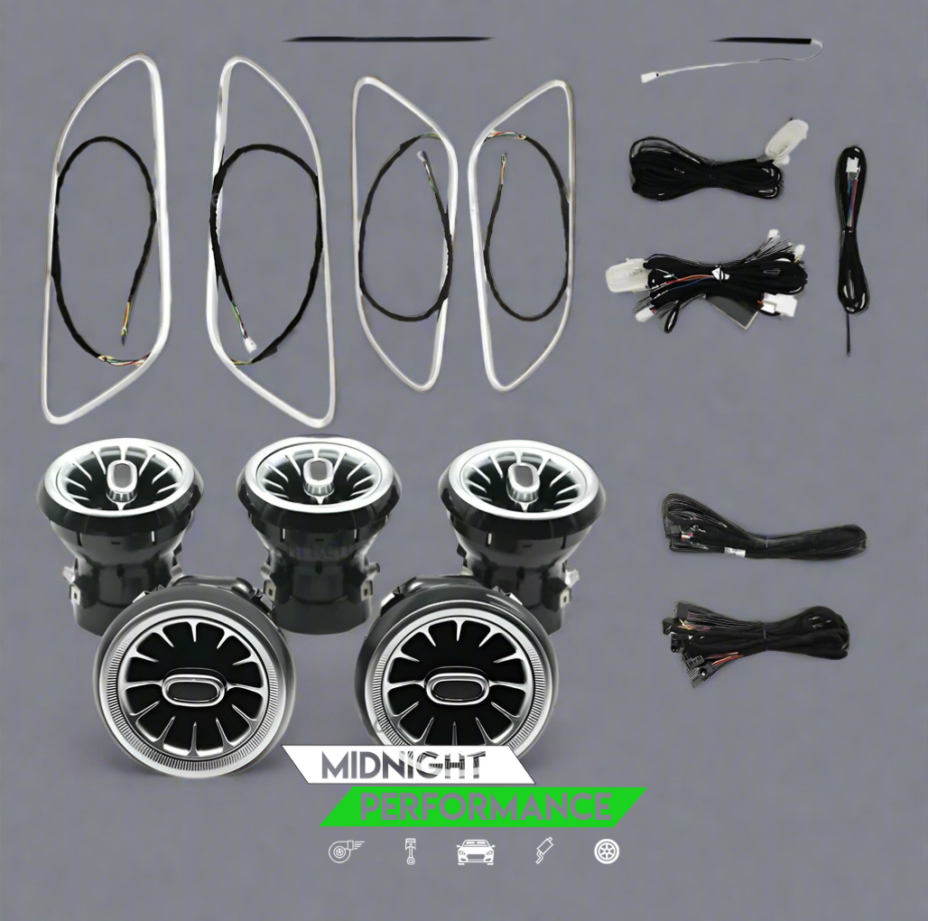 Mercedes-Benz Interior LED Ambient Lighting Kit – Turbo Air Vent & Doo ...