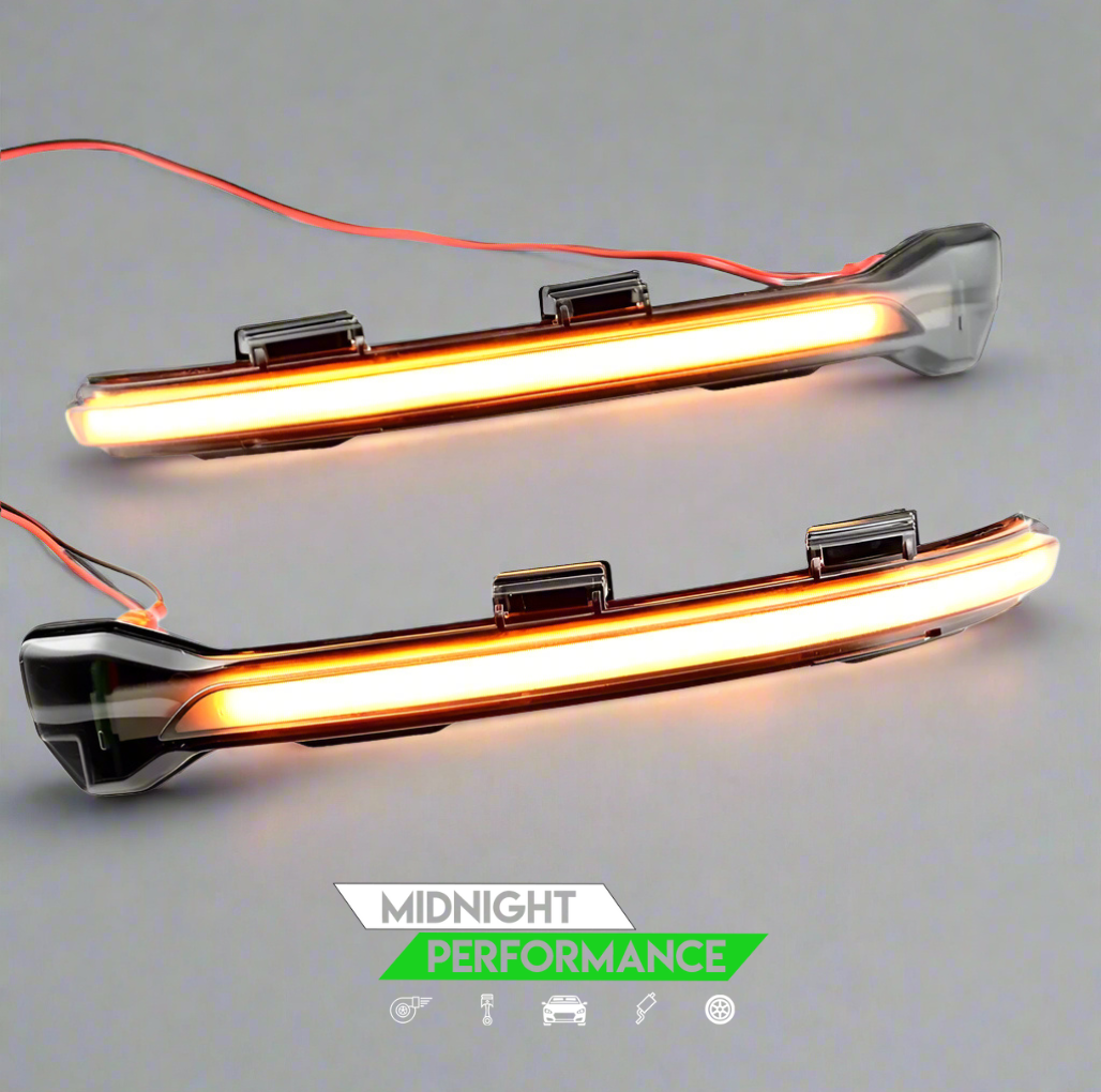 VW Golf Mk7 Smoked Dynamic LED Side Mirror Indicators [Pair] – Sequential Turn Signal Upgrade