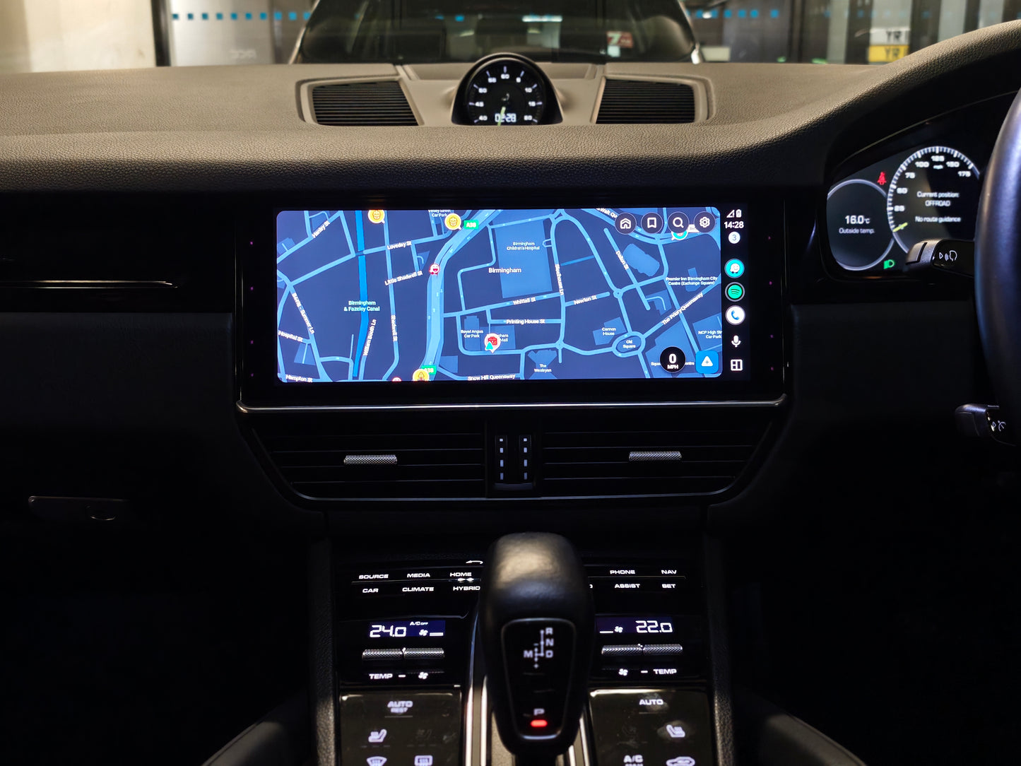 Porsche (2019–2025) Full-Screen Apple CarPlay & Android Auto OEM Upgrade - Midnight Performance