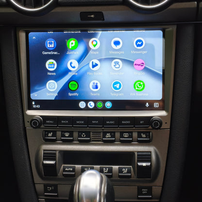 Porsche 997/987 Apple CarPlay & Android Auto Head Unit | Fits 911, Cayman, Boxster – Touchscreen Stereo Upgrade