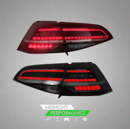 VW Golf Mk7 & Mk7.5 LED Taillights – Dynamic Sequential Indicators | OEM Style Rear Light Upgrade (2013–2020)