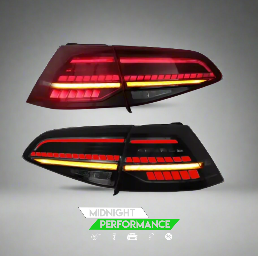 VW Golf Mk7 & Mk7.5 LED Taillights – Dynamic Sequential Indicators | OEM Style Rear Light Upgrade (2013–2020)
